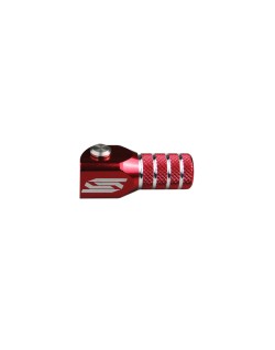 Sélecteur de vitesse SCAR noir mat/embout rouge Honda CRF450R