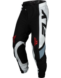 Pantalon FLY RACING Lite - noir/blanc/gris Denim