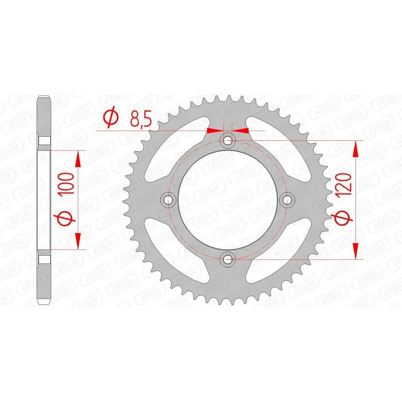 Couronne AFAM acier standard 38101 - 420 Couronne AFAM acier standard 38101 - 420