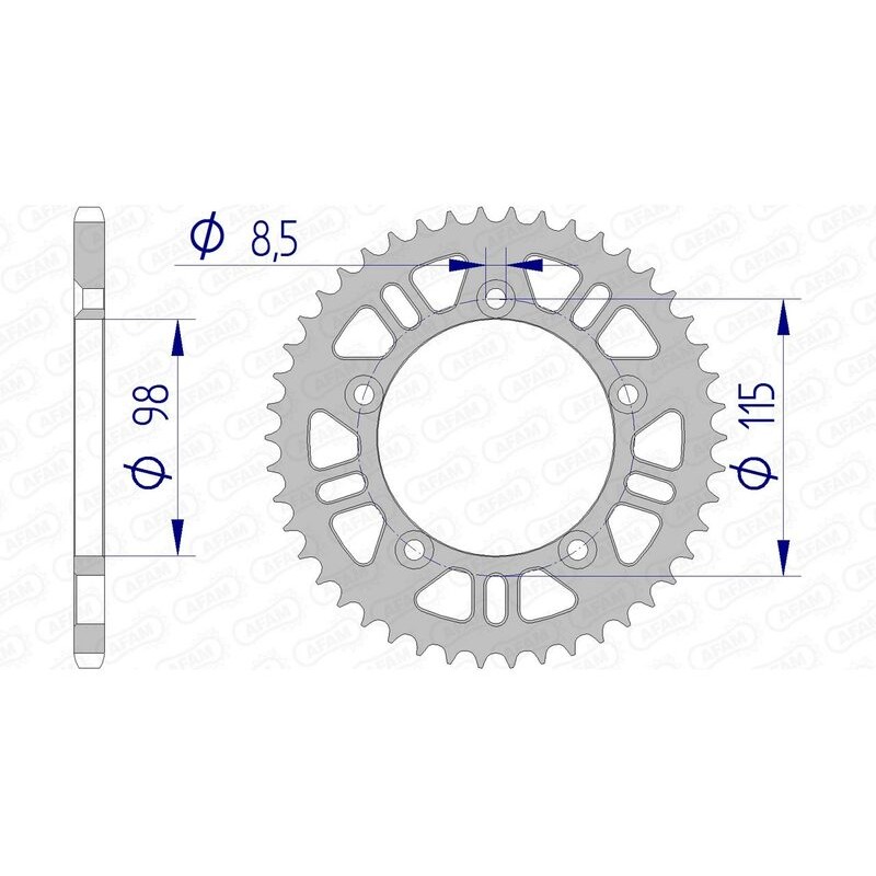Couronne AFAM aluminium 72101 - 420 Couronne AFAM aluminium 72101 - 420