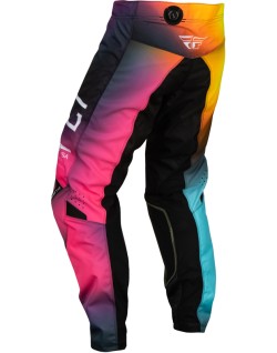 Pantalon enfant FLY RACING Kinetic Prodigy - Fuschia/Electric Blue/Hi-Vis