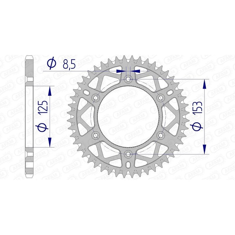Couronne AFAM aluminium Ultra-Light 11212 - 520 Couronne AFAM aluminium Ultra-Light 11212 - 520