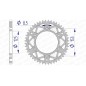 Couronne AFAM aluminium Ultra-Light 11212 - 520 Couronne AFAM aluminium Ultra-Light 11212 - 520