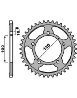 Couronne PBR aluminium ultra-light 4447 - 525