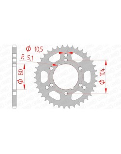 Couronne AFAM acier standard 98300 - 520