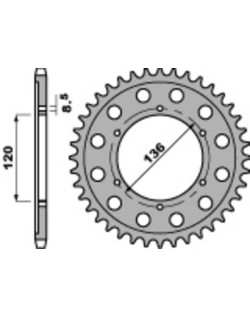 Couronne PBR acier C45 standard 4324 - 428