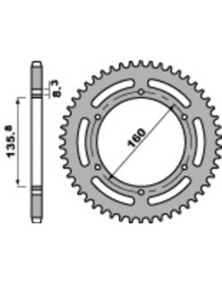 Couronne PBR acier C45 standard 3552 - 520