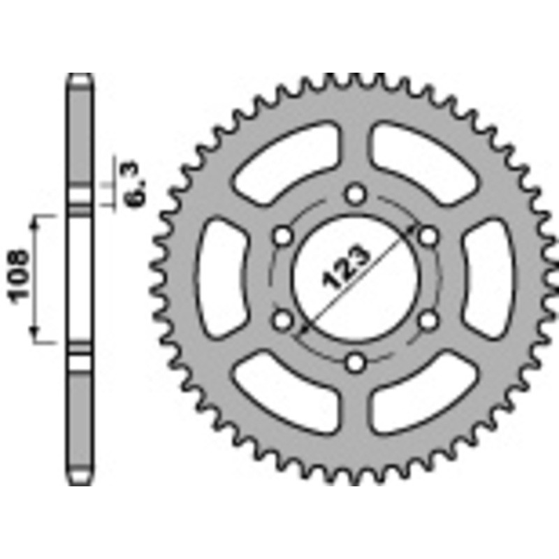 Couronne PBR acier standard 4412 - 420 Couronne PBR acier standard 4412 - 420