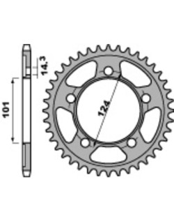 Couronne PBR acier C45 standard 4508 - 525