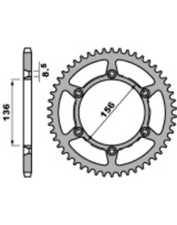 Couronne PBR acier C45 standard 820 - 520