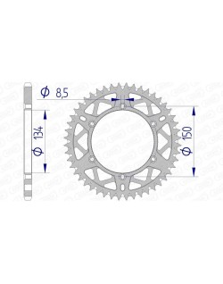 Couronne AFAM aluminium Ultra-Light anti-boue 17206520