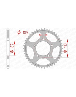 Couronne AFAM acier standard 14405 - 520