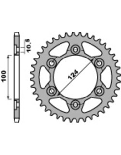 Couronne PBR acier C45 standard 4366 - 525