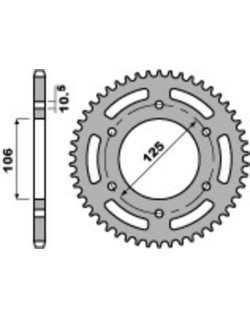 Couronne PBR aluminium ultra-light anodisé dur 4530 - 520