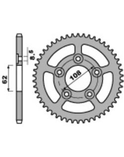 Couronne PBR acier C45 standard 714 - 520