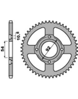Couronne PBR acier C45 standard 835 - 428