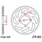 Couronne JT SPROCKETS acier ultra-light anti-boue anodisé dur 803 - 428 Couronne JT SPROCKETS acier ultra-light anti-boue anodisé dur 803 - 428