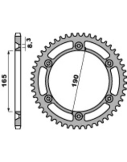 Couronne PBR acier C45 standard 896 - 520