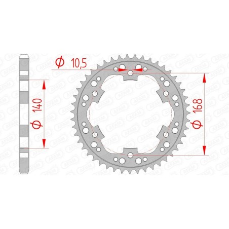 Couronne AFAM acier standard 92635 - 525