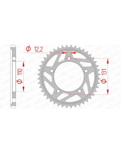 Couronne AFAM acier standard 164800 - 525