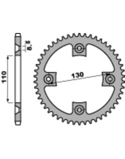 Couronne PBR acier C45 standard 4306 - 420