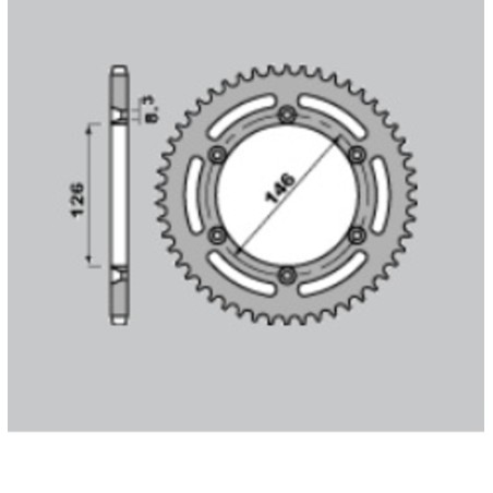 Couronne PBR acier C45 standard 805 - 428