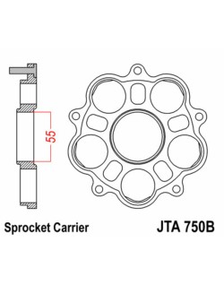 Support de couronne JT SPROCKETS - 5 Silentbloc Ducati