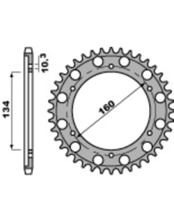 Couronne PBR acier C45 standard 4399 - 530