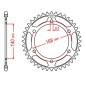 Couronne JT SPROCKETS acier standard 6 - 525 Couronne JT SPROCKETS acier standard 6 - 525
