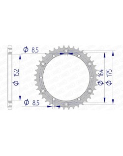 Couronne AFAM aluminium 13500 - 520