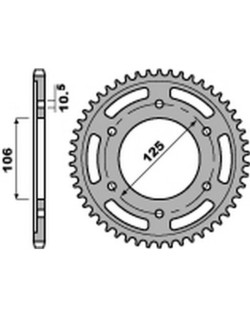 Couronne PBR acier C45 standard 4529 - 525