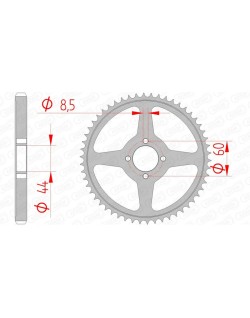 Couronne AFAM acier standard 12222 - 428