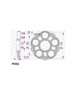 Support de couronne AFAM - Type 51608/51607
