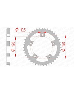 Couronne AFAM acier standard 86500 - 525