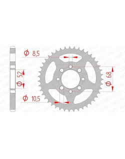 Couronne AFAM acier standard 14101 - 428