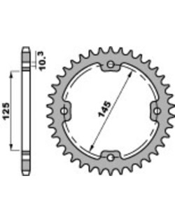 Couronne PBR acier C45 standard 4588 - 520