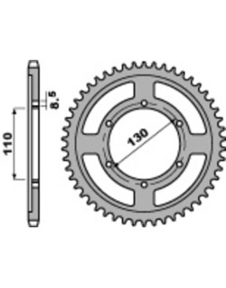 Couronne PBR acier C45 standard 4372 - 428