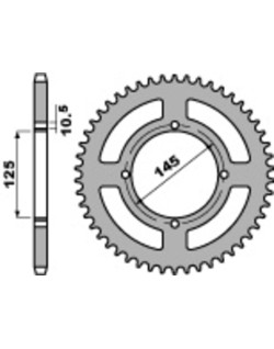 Couronne PBR acier C45 standard 857 - 520