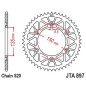 Couronne JT SPROCKETS Racelite aluminium noir 897 - 520