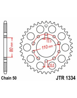 Couronne JT SPROCKETS acier standard 1334 - 530