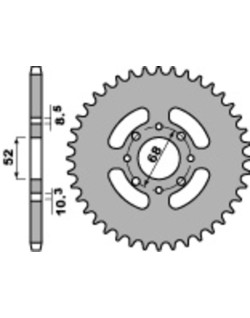 Couronne PBR acier standard 801 - 520