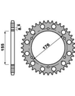 Couronne PBR acier C45 standard 4392 - 530