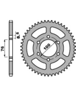 Couronne PBR acier C45 standard 4513 - 428