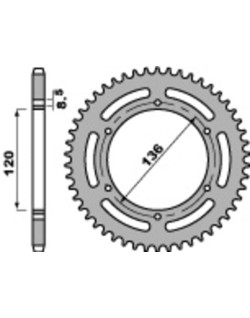 Couronne PBR acier C45 standard 859 - 520