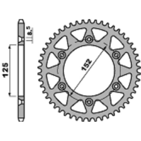 Couronne PBR aluminium Ultra-Light 4649 - 428