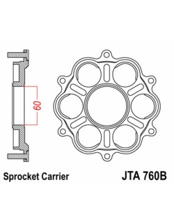 Support de couronne JT SPROCKETS - 6 Silentbloc Ducati