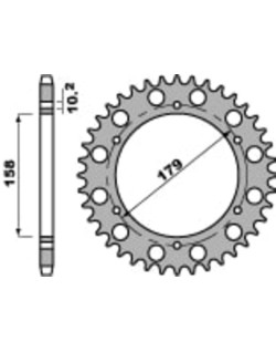 Couronne PBR acier C45 standard 4427 - 525