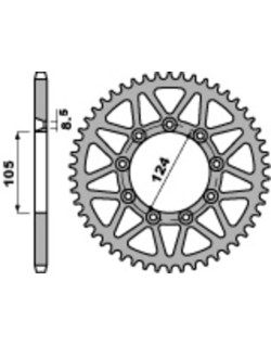 Couronne PBR acier C45 standard 3505 - 520