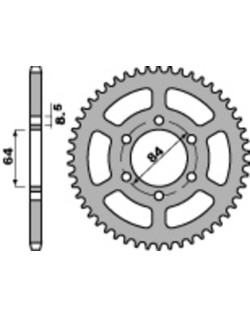 Couronne PBR acier C45 standard 809 - 428