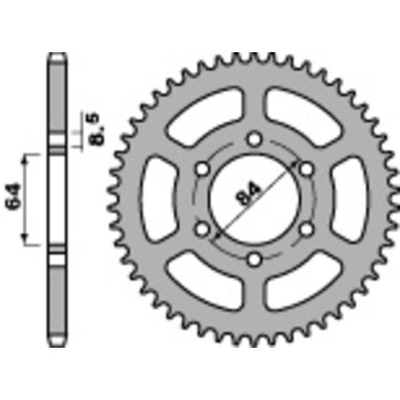 Couronne PBR acier C45 standard 809 - 428